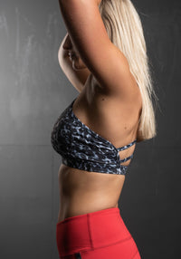 Nasty Lifestyle Atom sports bra with small Nasty logo under arm