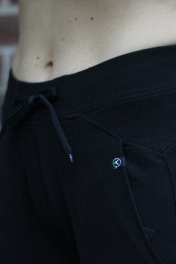 Nasty Lifestyle black jogger with front ties