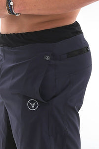 Navy CrossFit training short with leg vents