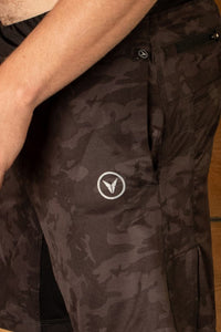 Camo print gym shorts mens with Nasty Lifestyle Logo